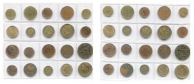 COLONIES FRANÇAISES, lot de 20 p., dont: Afrique équatoriale française, 1 franc, 1942, 1943; Afrique occidentale française, 1 franc, 1944; Cameroun, 5...