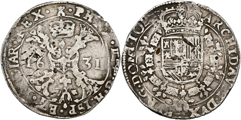 TOURNAI, Seigneurie, Philippe IV (1621-1665), AR demi-patagon, 1631. Seulement 7...