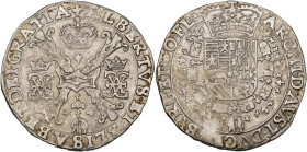 VLAANDEREN, Graafschap, Albrecht en Isabella (1598-1621), AR patagon, z.j. (1612-1621), Brugge. Vz/ Gekroond Bourgondisch kruis. Kz/ Gekroond wapensch...