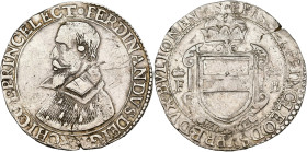 LIÈGE, Principauté, Ferdinand de Bavière (1612-1650), AR nouveau daler Ferdinand de 30 sols, 1622, Liège. Au titre de duc de Bouillon. D/ B. à g. R/ C...