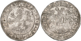 THORN, Abdij, Margaretha van Brederode (1557-1577), AR kwart rijksdaalder (batzelaar), z.j. Met titel van Ferdinand I (1521-1564). Vz/ + MAR D I B AB ...