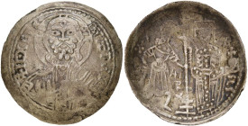 ITALIE, SICILE, Roger II, roi (1130-1154), AR ducalis, 1140-1154, Palerme. D/ + IC XC RC- IN AETERN B. du Christ nimbé de f., ten. les Evangiles. R/ L...