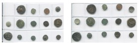 ITALIE, SICILE, lot de 14 p. de la période normande: Roger Ier, comte de Calabre et de Sicile (1072-1101), trifollaro, vers 1098-1101, Mileto; Roger I...