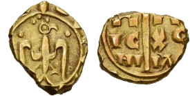 ITALIE, SICILE, Frédéric II de Hohenstaufen (1197-1250), AV tari, vers 1231-1250, Brindisi (?). D/ Aigle de f., t. à d. R/ Croix longue. De part et d'...