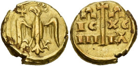 ITALIE, SICILE, Frédéric II de Hohenstaufen (1197-1250), AV multiple de tari, 1231-1250, Brindisi (?). D/ Aigle couronnée de f., t. à g. À g., une cro...