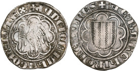 ITALIE, SICILE, Jacques Ier d'Aragon (1285-1296), AR pierreale, Messine. Au titre de comte de Barcelone. D/ Aigle éployée et couronnée, t. à d., dans ...