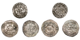 ITALIE, NAPLES, Robert d'Anjou (1309-1343), lot de 3 gigliati, début du règne (sans différent), fin du règne et frappe posthume. M.E.C. XIV, 695, 706,...