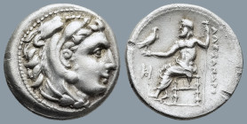 KINGS of MACEDON. Philip III Arrhidaios (323-317 BC). In the name and types of Alexander III. Miletos mint. Struck under Asandros, circa 323-319 BC
A...