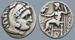 KINGS of MACEDON. Alexander III the Great (336-323 BC). Kolophon, struck under Antigonos I Monophthalmos, circa 310-301 BC
AR Drachm (17,6mm 4g)
Obv...