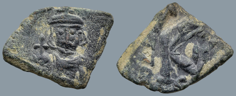 Justinian II, First reign (685-695 AD). Constantinople mint
AE Half Follis (25,6...