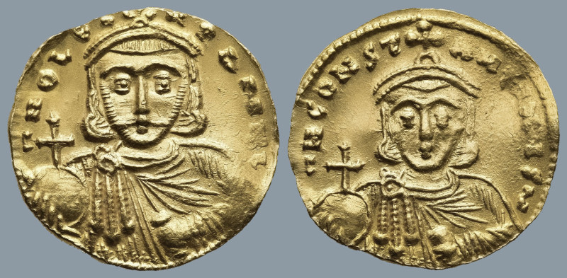 Leo III the "Isaurian", with Constantine V (AD 717-741). Constantinople
AV Solid...