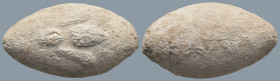 Ancient PB Sling Bullet. Circa 4th-1st century BC
(28,2g 31,8mm diameter)
Obv: Bee
Rev: ΚΑΛΑ
