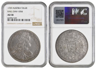 Austria Taler 1729. NGC AU 58