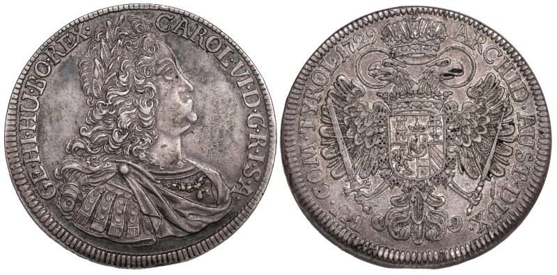 Austria Thaler 1729

KM-1629. Great big silver coin! Sharp details, nice tone,...