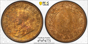 British India 1⁄12 Anna 1926(C). PCGS MS 64 RB. Almost Top Pop!