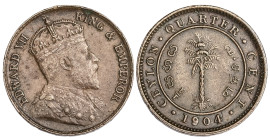 Ceylon 1/4 Cent 1904