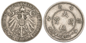 China Kiau-Chau 5 Cents 1909