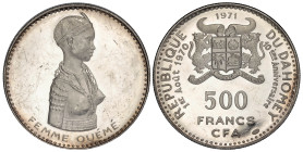 Dahomey 500 Francs 1971 Silver Proof