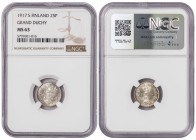 Finland Russian Duchy 25 Pennia 1917 S. NGC MS 63