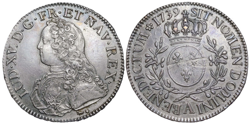 France Ecu 1739 A

Gad-321, Dup-1675, Dav-1330; King Louis XV (1715-1774). Typ...