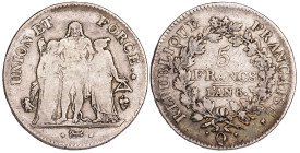 France 5 Francs 1799-1800 An 8 Q
