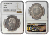France 5 Francs 1852 A. NGC MS 63