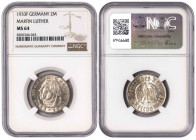 Germany 2 Reichsmark 1933 F. NGC MS 64