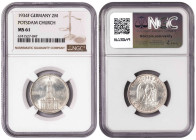 Germany 2 Reichsmark 1934 F. NGC MS 61