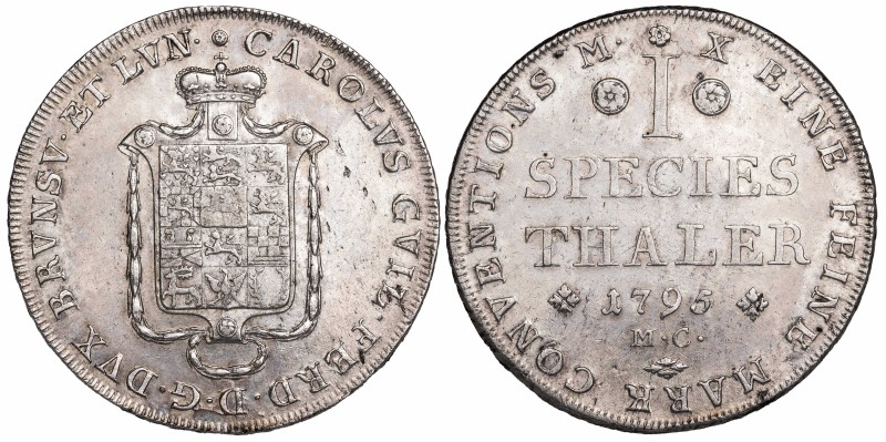 Germany Brunswick-Wolfenbuttel Thaler 1795

KM-1030, Dav. 2173. Excellent Thal...