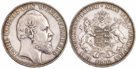 Germany Wurttemberg 1 Thaler 1866