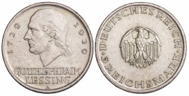 Germany Weimar Republic 5 Mark 1929-A Lessing
