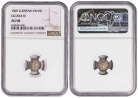 United Kingdom 1 Penny 1800. NGC AU 58