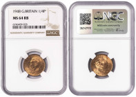 United Kingdom 1 Farthing 1948. NGC MS 64 RB