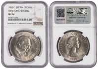 United Kingdom 1 Crown 1965. NGC MS 64
