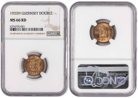 Guernsey 1 Double 1933. NGC MS 66