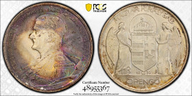 Hungary 5 Pengo 1939-BP. PCGS MS 63