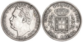 India Goa 1 Rupee 1882