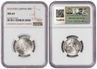 Japan 50 Sen T12 (1937). NGC MS 64