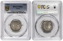 Latvia 1 Lats 1924. PCGS MS 63