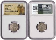 Livonia 1 Schilling 1596. NGC MS 63