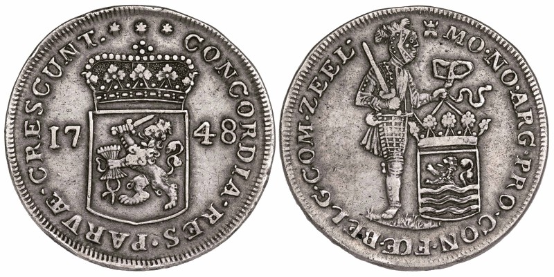 Netherlands Zeeland 2 Ducats 1748 Piedfort

KM-5.5, Dav - 1847. Extremely rare...
