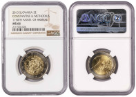 Slovakia 2 Euros 2013. NGC MS 66. Almost TOP POP. Total Graded by NGC In MS 64: 7, In Higher Grades: 3