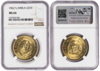 South Africa 1 Cent 1962. NGC MS 64