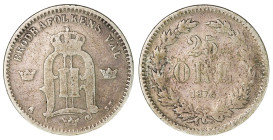 Sweden 25 Ore 1876