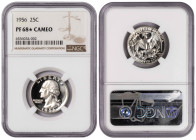 USA ¼ Dollar 1956. NGC PF 68 CAMEO