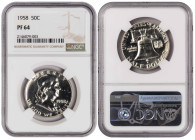USA ½ Dollar 1958. NGC PF 64