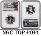 USA ¼ Dollar 2000. NGC PF 70 ULTRA CAMEO. TOP POP