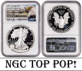 USA 1 Dollar 2021. NGC PF 70 ULTRA CAMEO. TOP POP