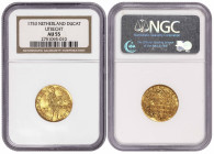Netherlands Ducat UTRECHT 1753. NGC AU 55. Gold coin