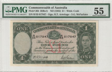 Australia 1 Pound ND (1942). PMG 55